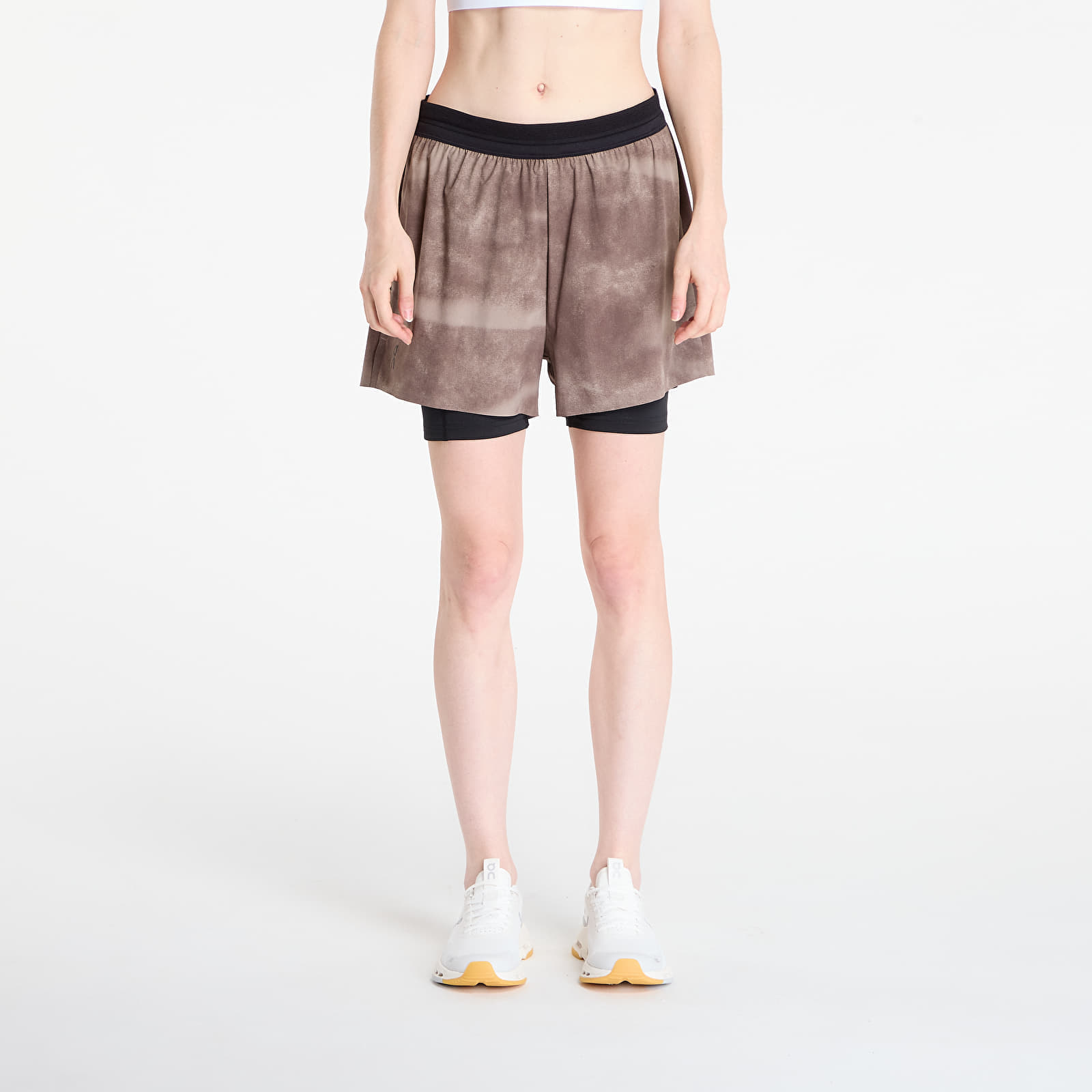 Pantaloni scurți On 3 Performance Shorts AOP Cinder/ Black S