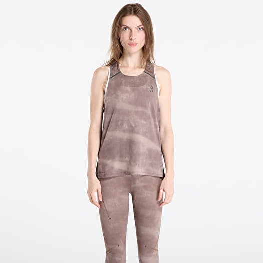 Tank Top On Performance Tank AOP Cinder/ Black