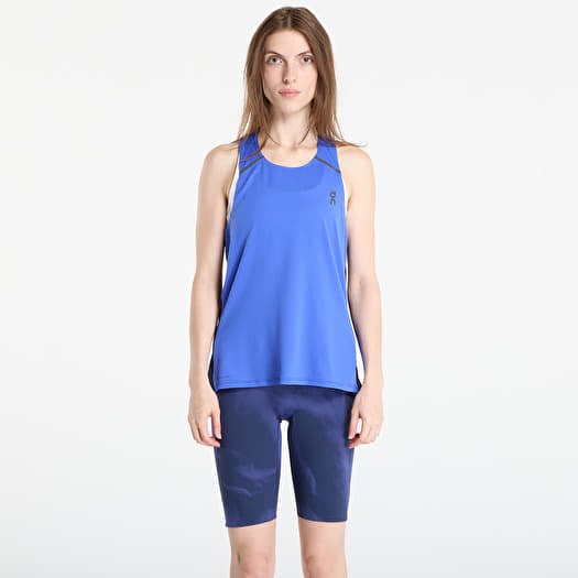 Tank Top On Performance Tank Blue
