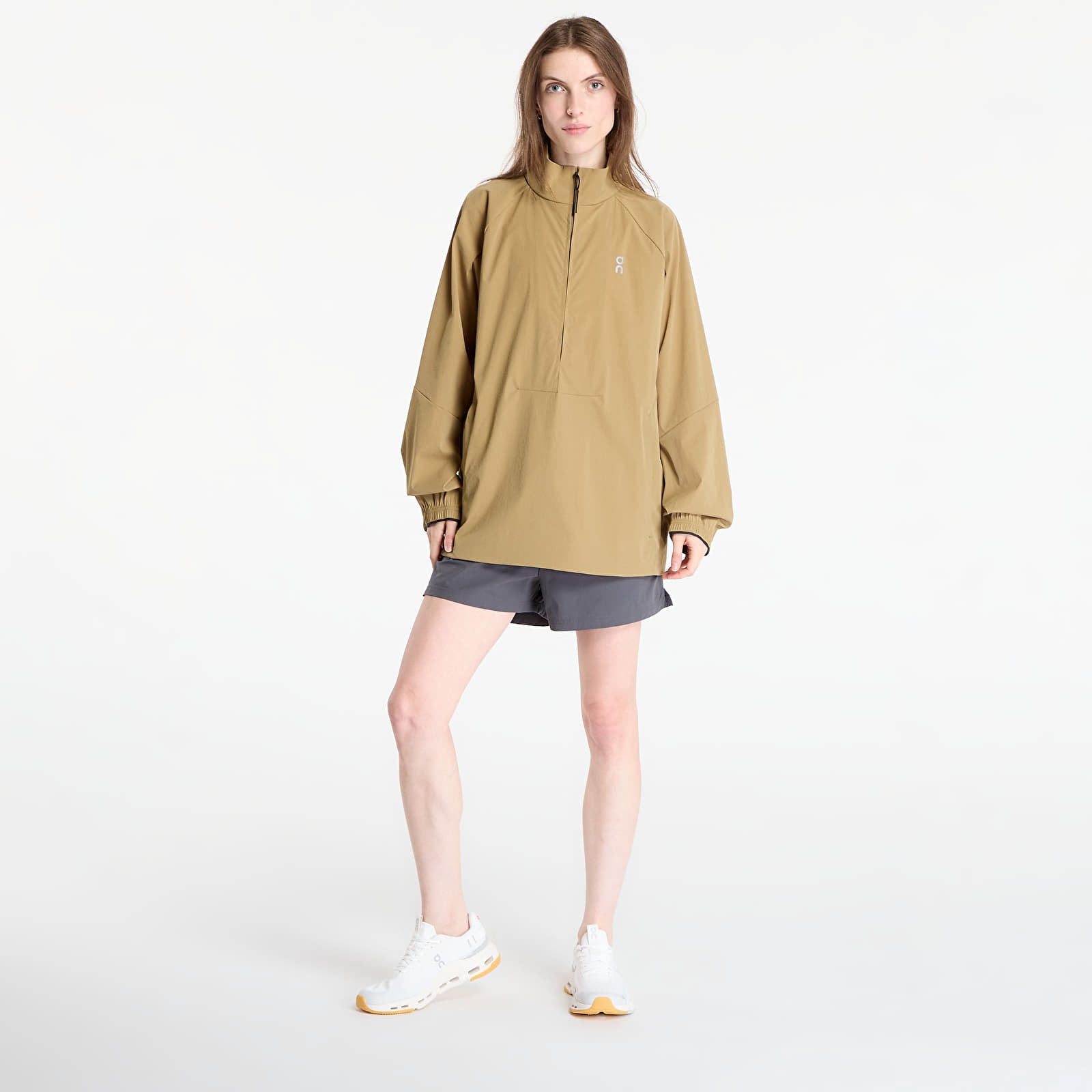 Coach-jakker On All-Day 1/2 Zip Jacket Beige/ Khaki