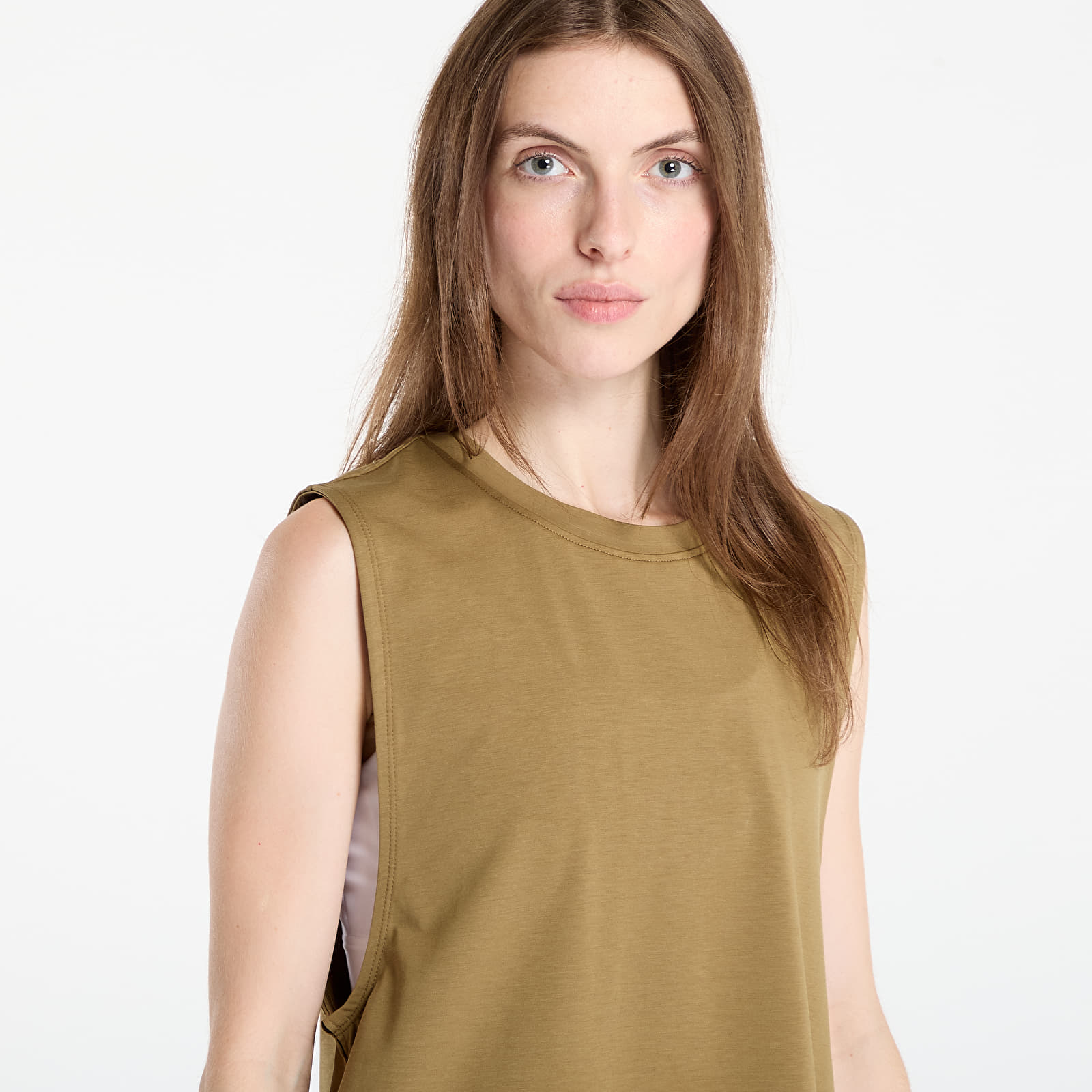 Vests On Focus Crop Beige/ Khaki