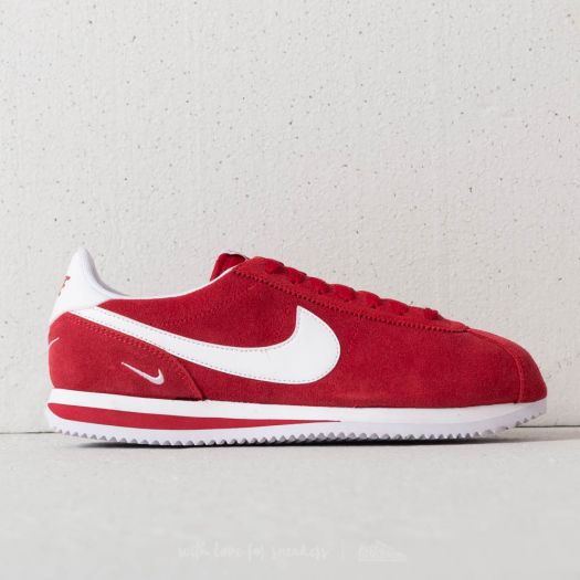 Nike cortez basic leather white/gym red men's shoe online