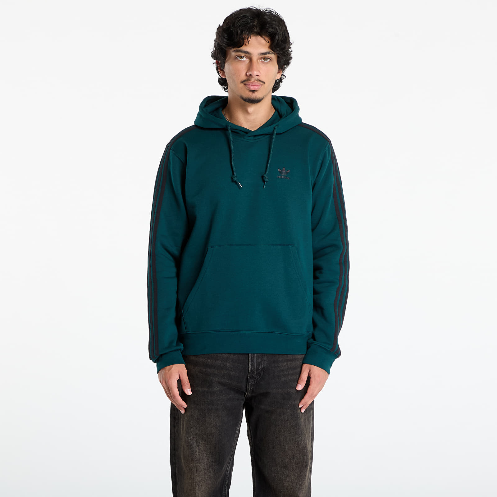 Sweatshirt adidas Adicolor Classics 3-Stripes Hoodie Aurora Ivy/ Black S