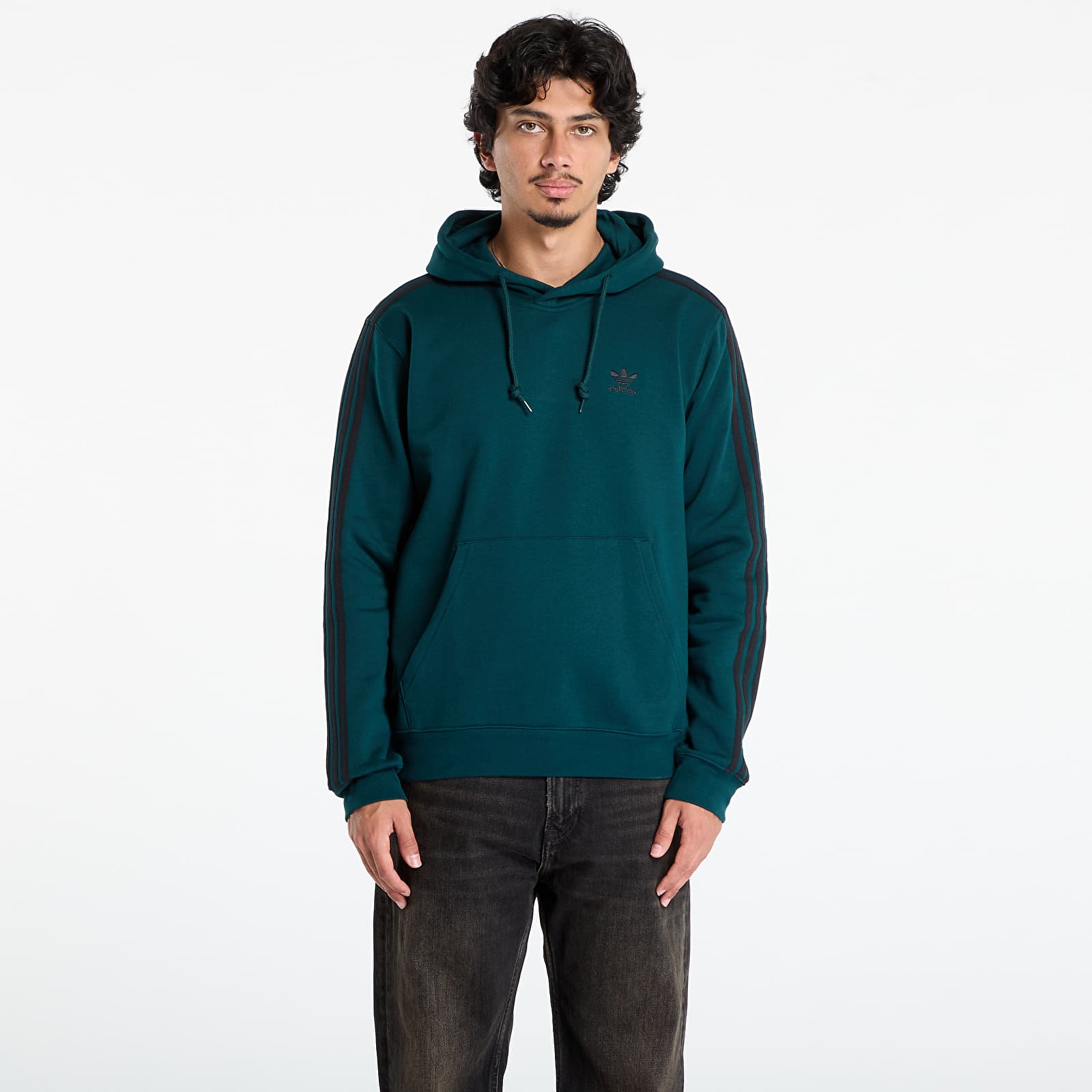 Hoodies and sweatshirts adidas Adicolor Classics 3-Stripes Hoodie Aurora Ivy/ Black