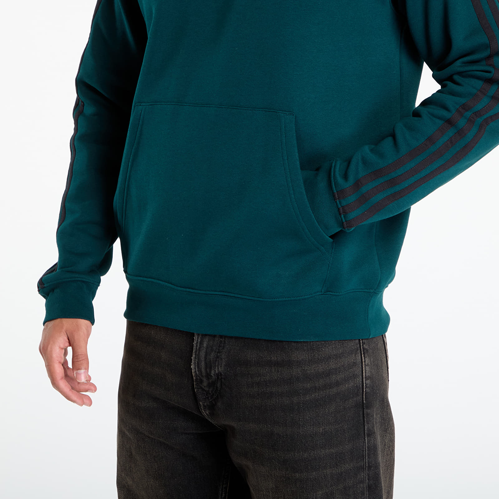 Hoodies and sweatshirts adidas Adicolor Classics 3-Stripes Hoodie Aurora Ivy/ Black
