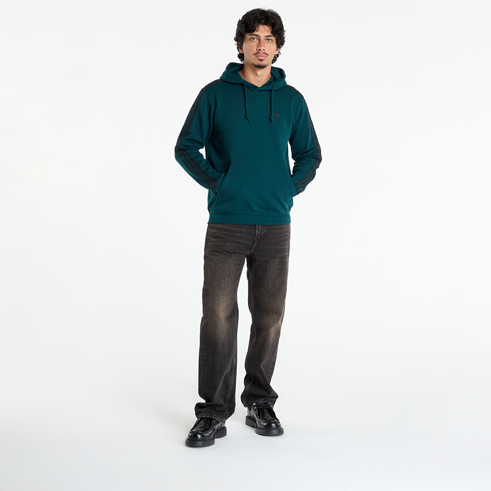 Hoodies and sweatshirts adidas Adicolor Classics 3-Stripes Hoodie Aurora Ivy/ Black