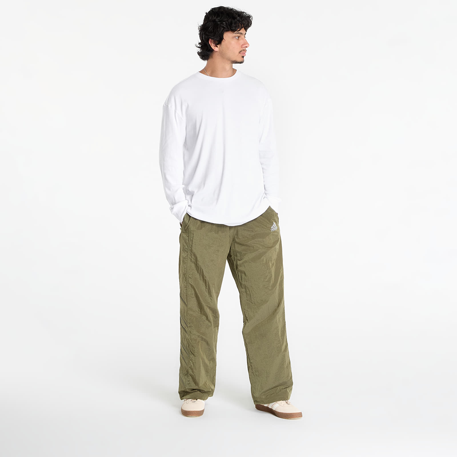 Nadrágok adidas Equipment Football Track Pant Focus Olive/ Lucid Pink