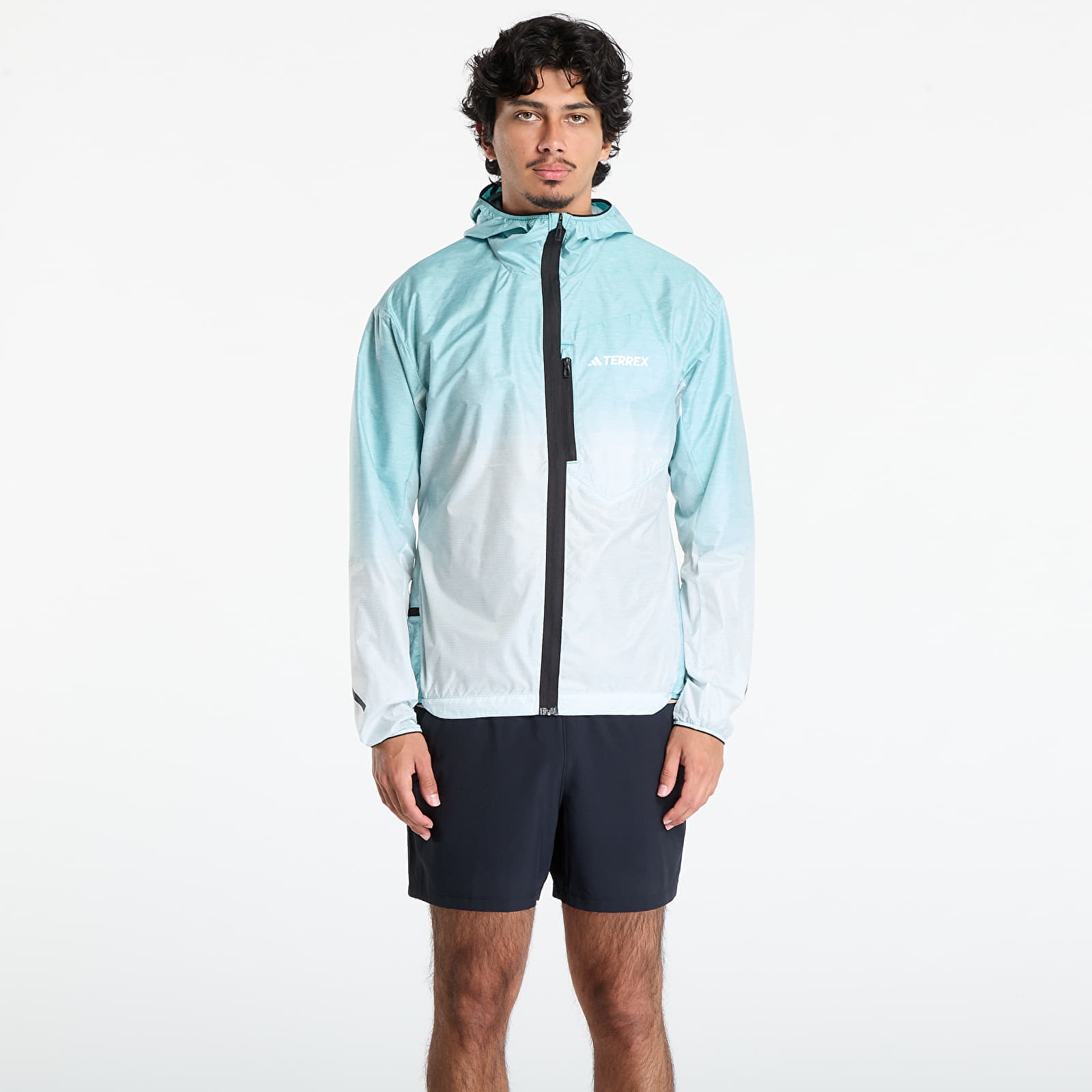 Windbreaker adidas Terrex Xperior Light Windweave Jacket Pure Teal/ Semi Flash Aqua M