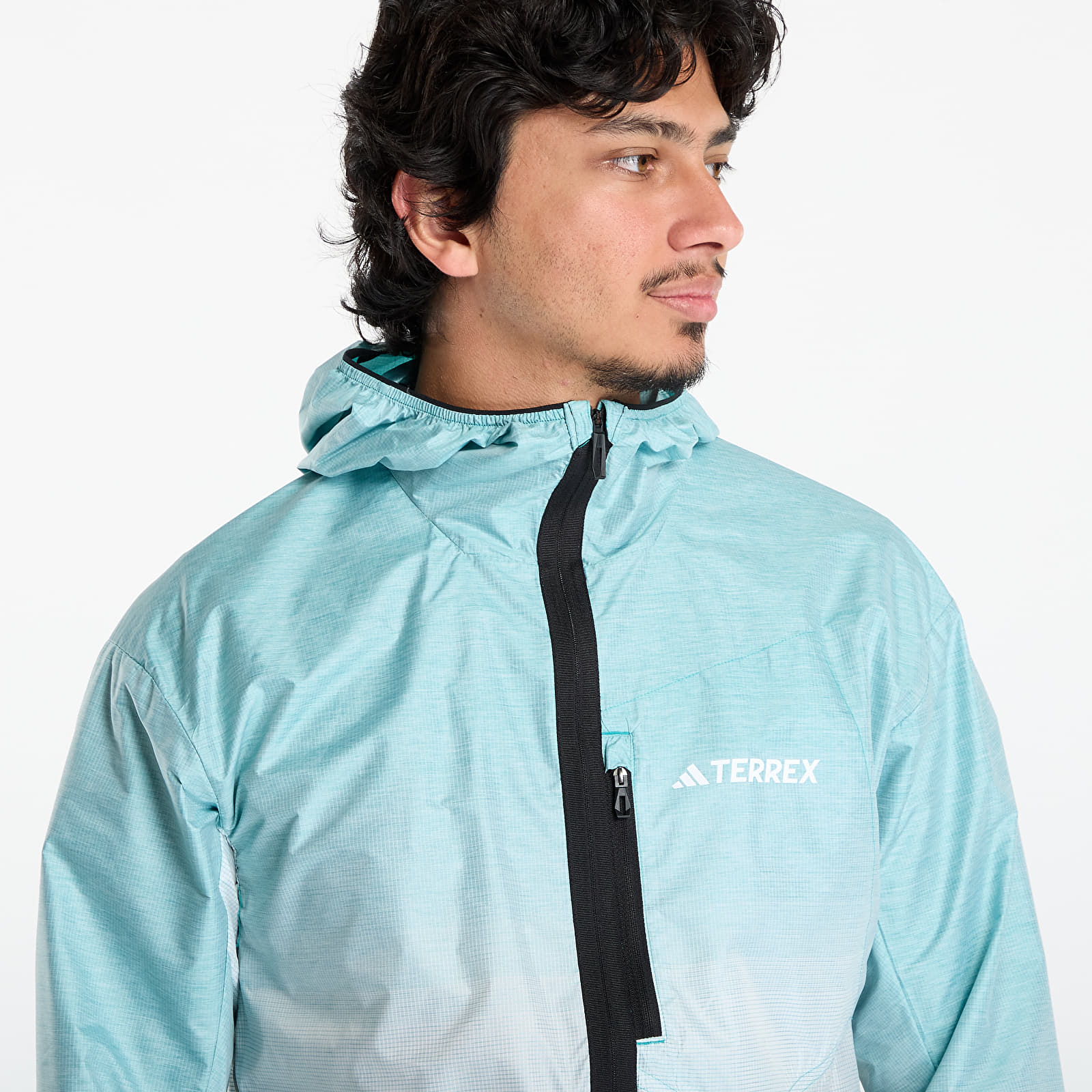 Dzsekik adidas Terrex Xperior Light Windweave Jacket Pure Teal/ Semi Flash Aqua
