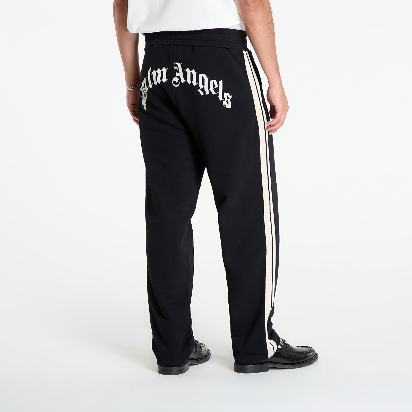 Jogger Pants Palm Angels Curved Logo Track Sweatpants Black/ Off White