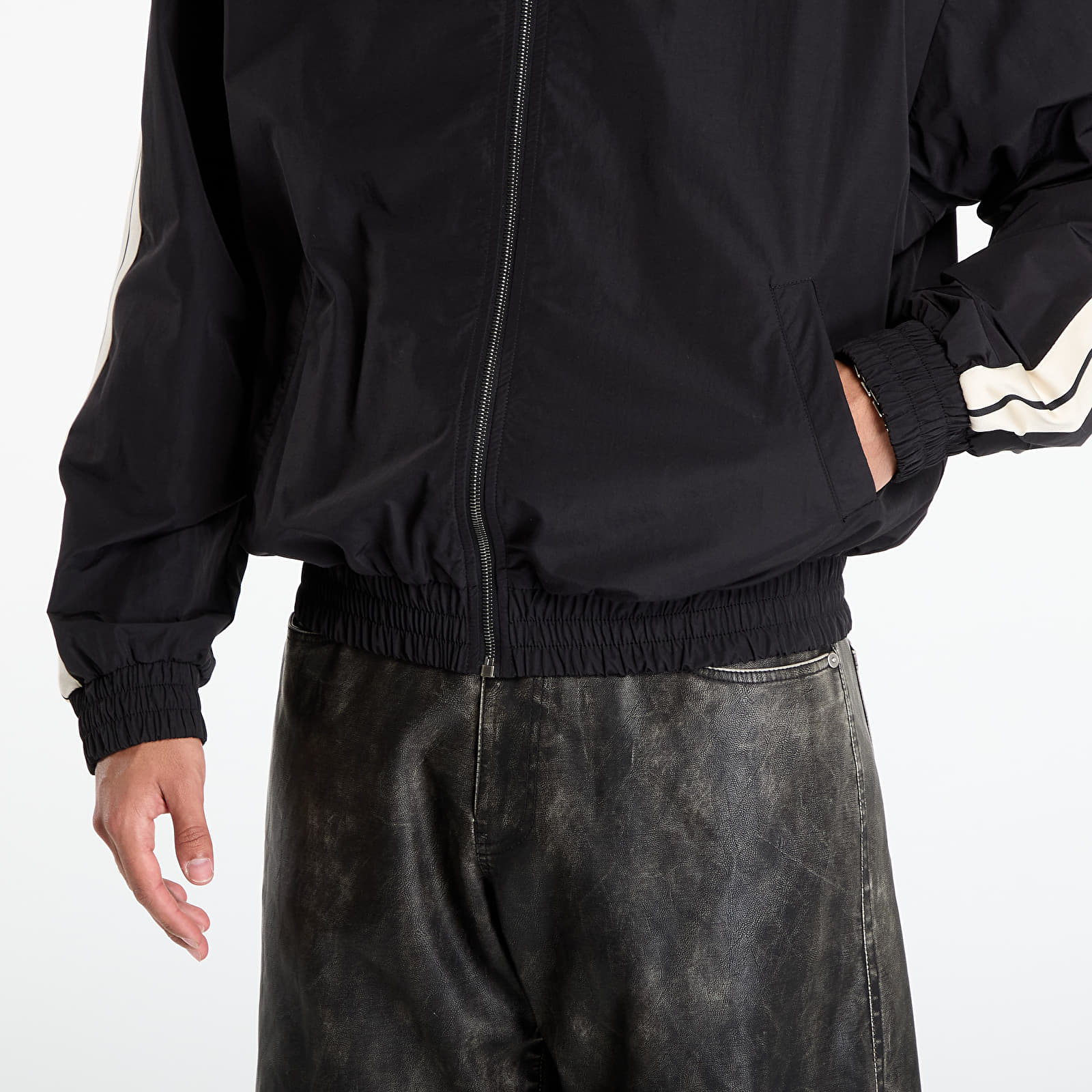 Kabátok Palm Angels Classic Logo Trk Windbreaker Black/ Off White