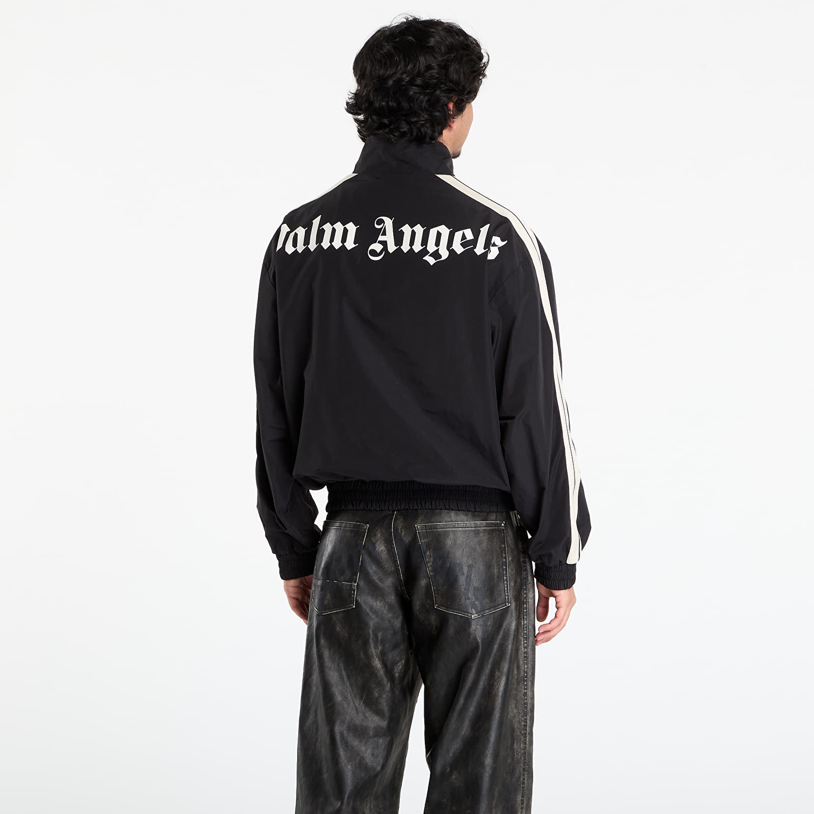 Kabátok Palm Angels Classic Logo Trk Windbreaker Black/ Off White