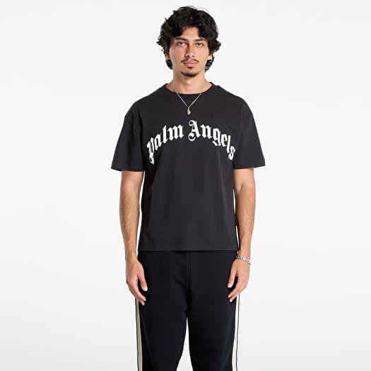Palm Angels Curved Logo Reg Tee Black/ Off White