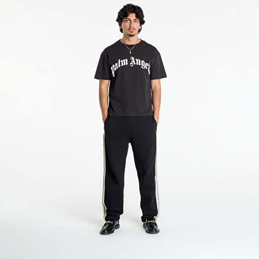 T-shirts Palm Angels Curved Logo Reg Tee Black/ Off White