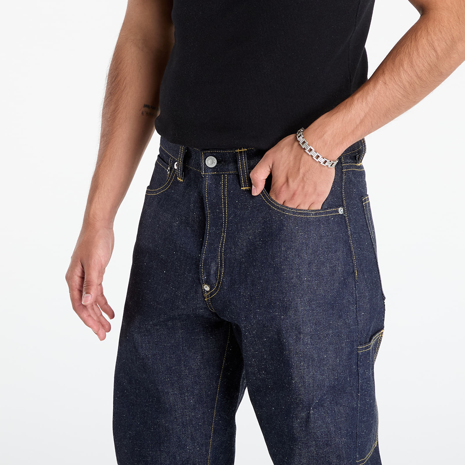 Housut HUMAN MADE Straight Denim Pants Past Indigo