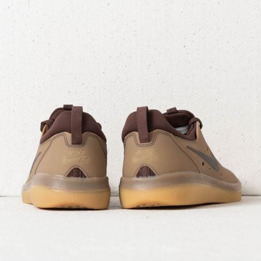 Nike sb nyjah free gum  and  dark brown skate shoes discount