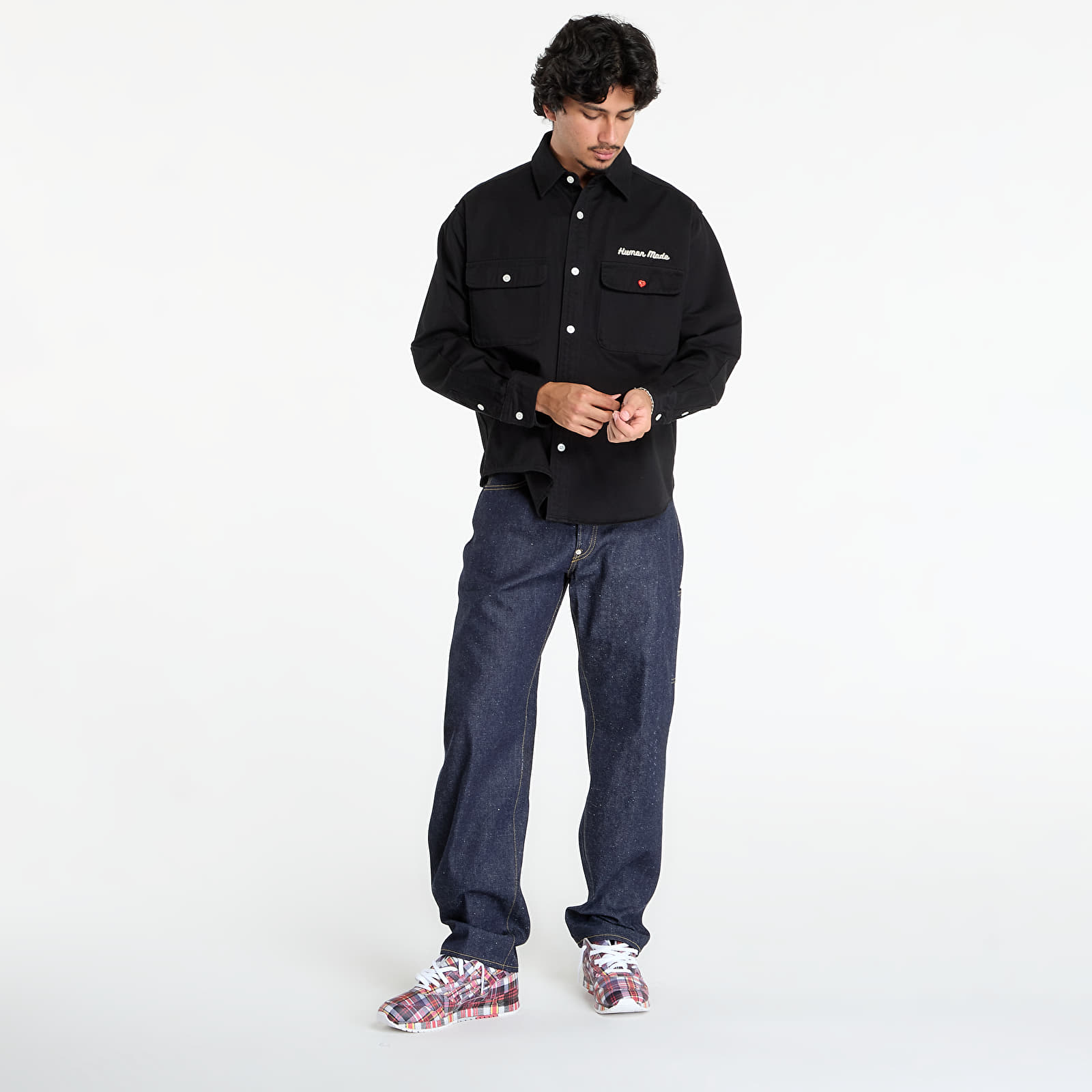 Housut HUMAN MADE Straight Denim Pants Past Indigo