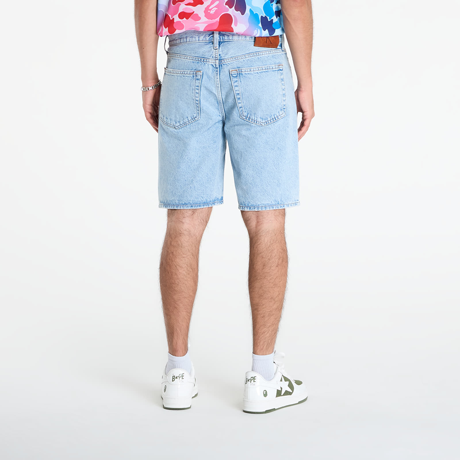 Rövidnadrágok Calvin Klein Jeans Ck Lt Indigo Standard 9N Shorts Blue