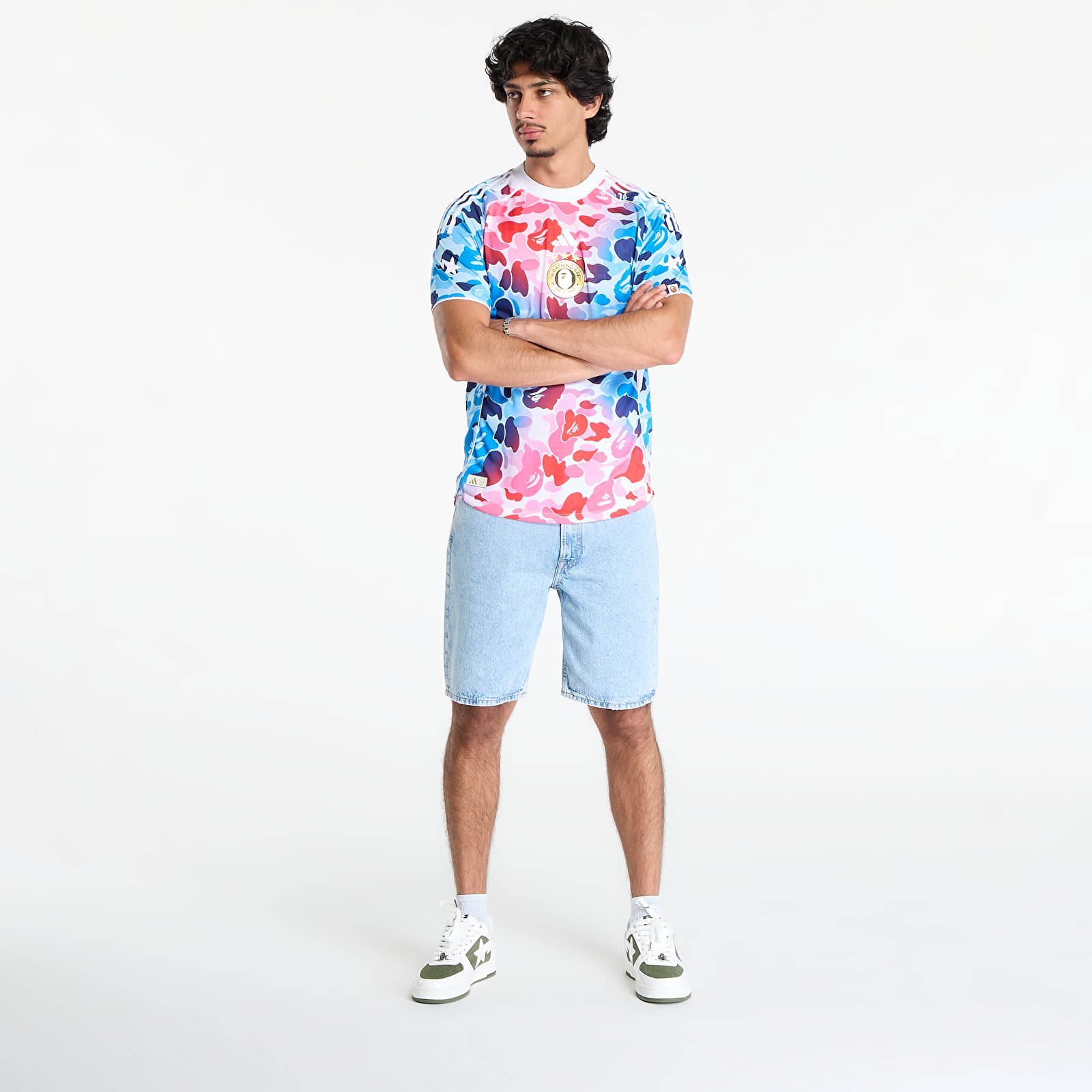 Rövidnadrágok Calvin Klein Jeans Ck Lt Indigo Standard 9N Shorts Blue