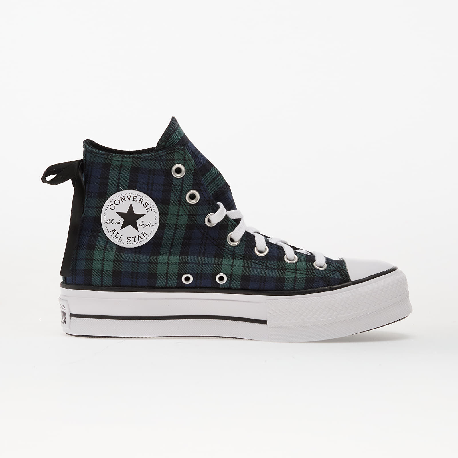 Women's shoes Converse Chuck Taylor All Star Lift Platform Plaid Hi Navy/ Black/ White