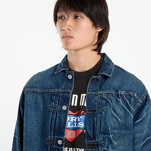 Kurtki HUMAN MADE Denim Work Jacket Future Indigo | Footshop