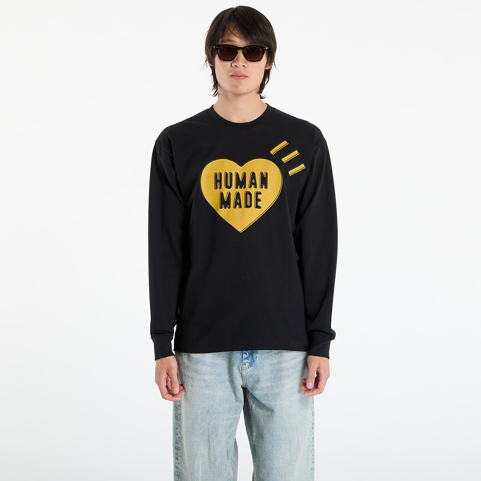 T-paidat HUMAN MADE Graphic L/S T-Shirt Black