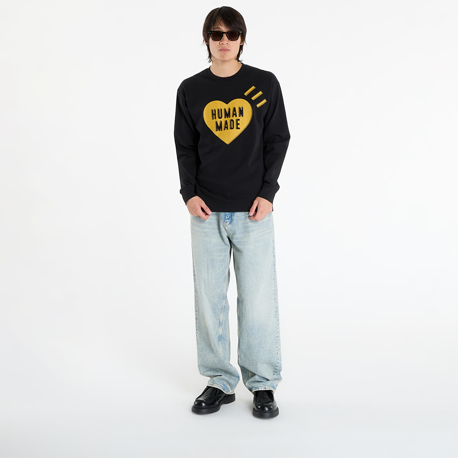 T-paidat HUMAN MADE Graphic L/S T-Shirt Black