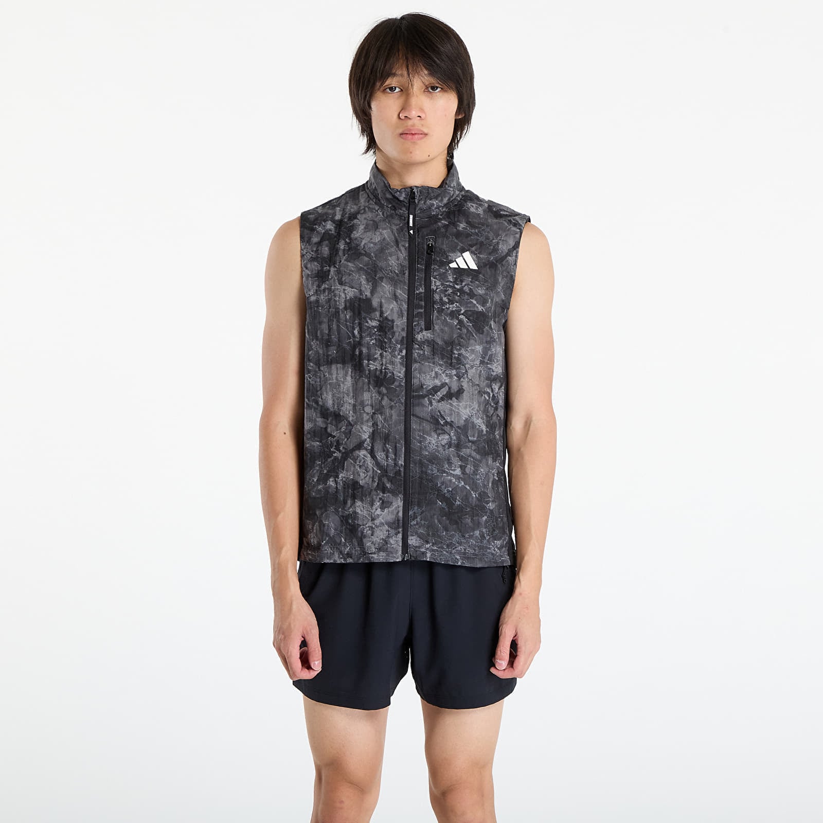 Vestă adidas Own The Run Spray Dye Vest Grey Four S