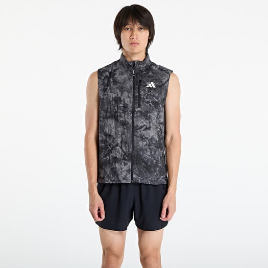 Telovnik adidas Own The Run Spray Dye Vest Grey Four