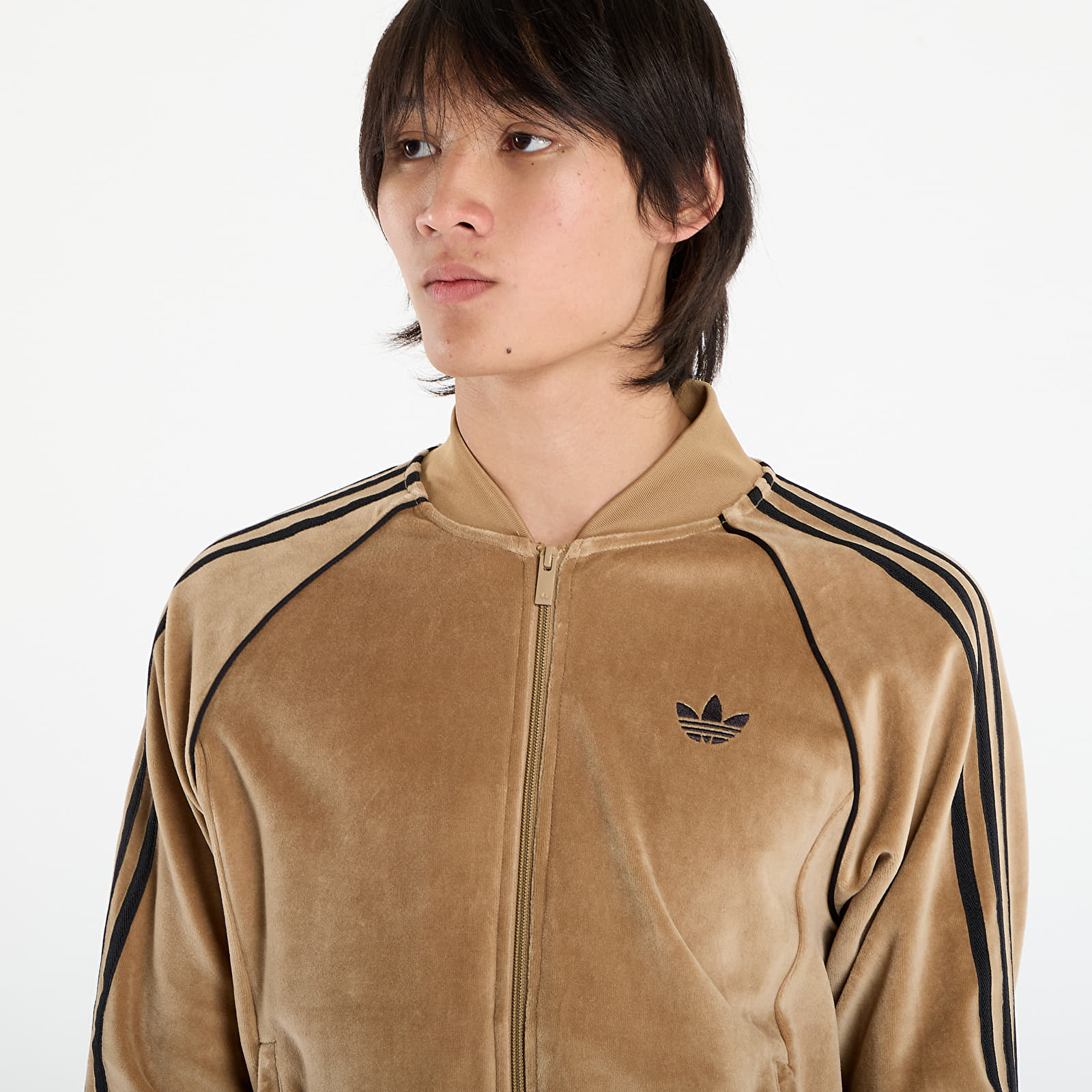 Hoodies and sweatshirts adidas SST Adicolor velour Tracktop Cardboard