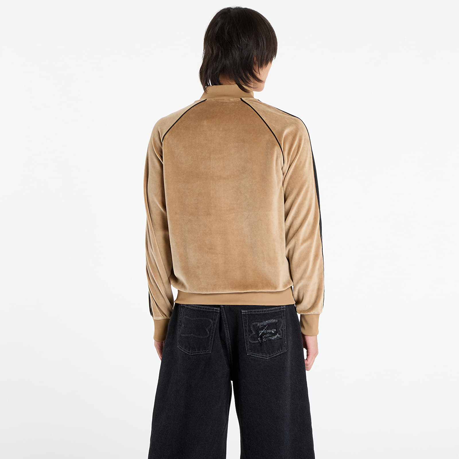 Hoodies and sweatshirts adidas SST Adicolor velour Tracktop Cardboard