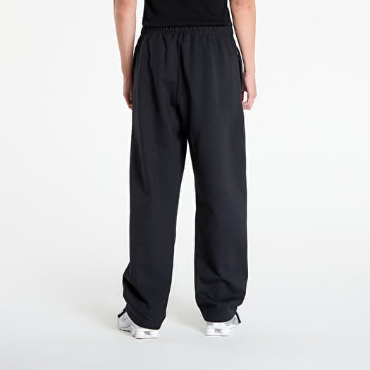Nike Solo Swoosh Men's Fleece Open-Hem Pants Black/ Black/ White