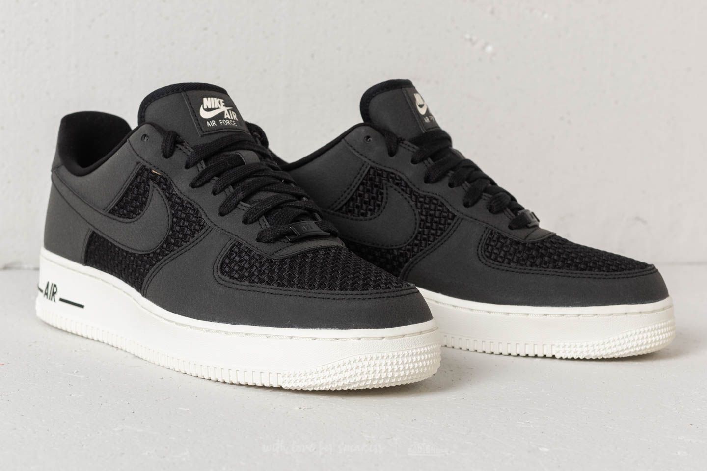 Férfi cipők Nike Air Force 1 Low Black/ Black-Sail