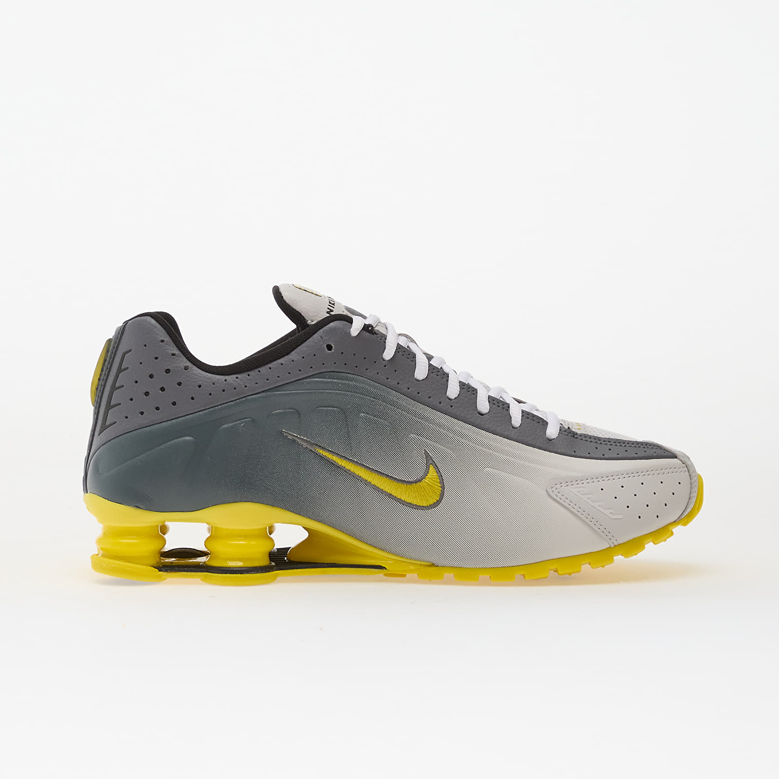 Men's shoes Nike Shox R4 Se Vast Grey/ Brt Citron-Lt Graphite-Smoke Grey-White-Black