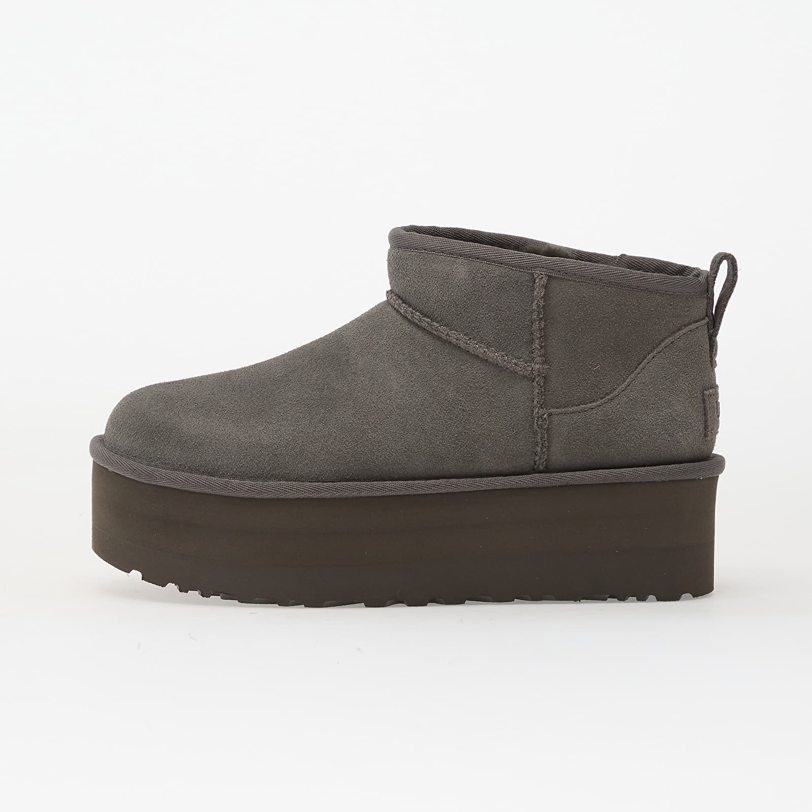 Levně Tenisky UGG W Classic Ultra Mini Platform Charcoal