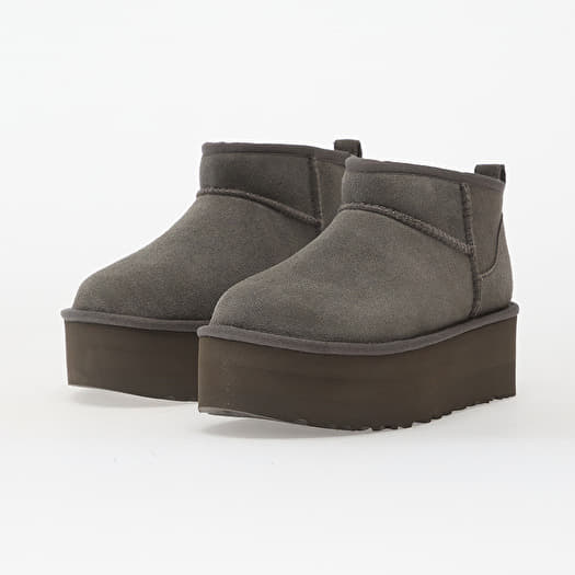 UGG アグ CLASSIC ULTRA MINI PLATFORM チャコール Women's shoes UGG W Classic Ultra Mini Platform Charcoal (1135092