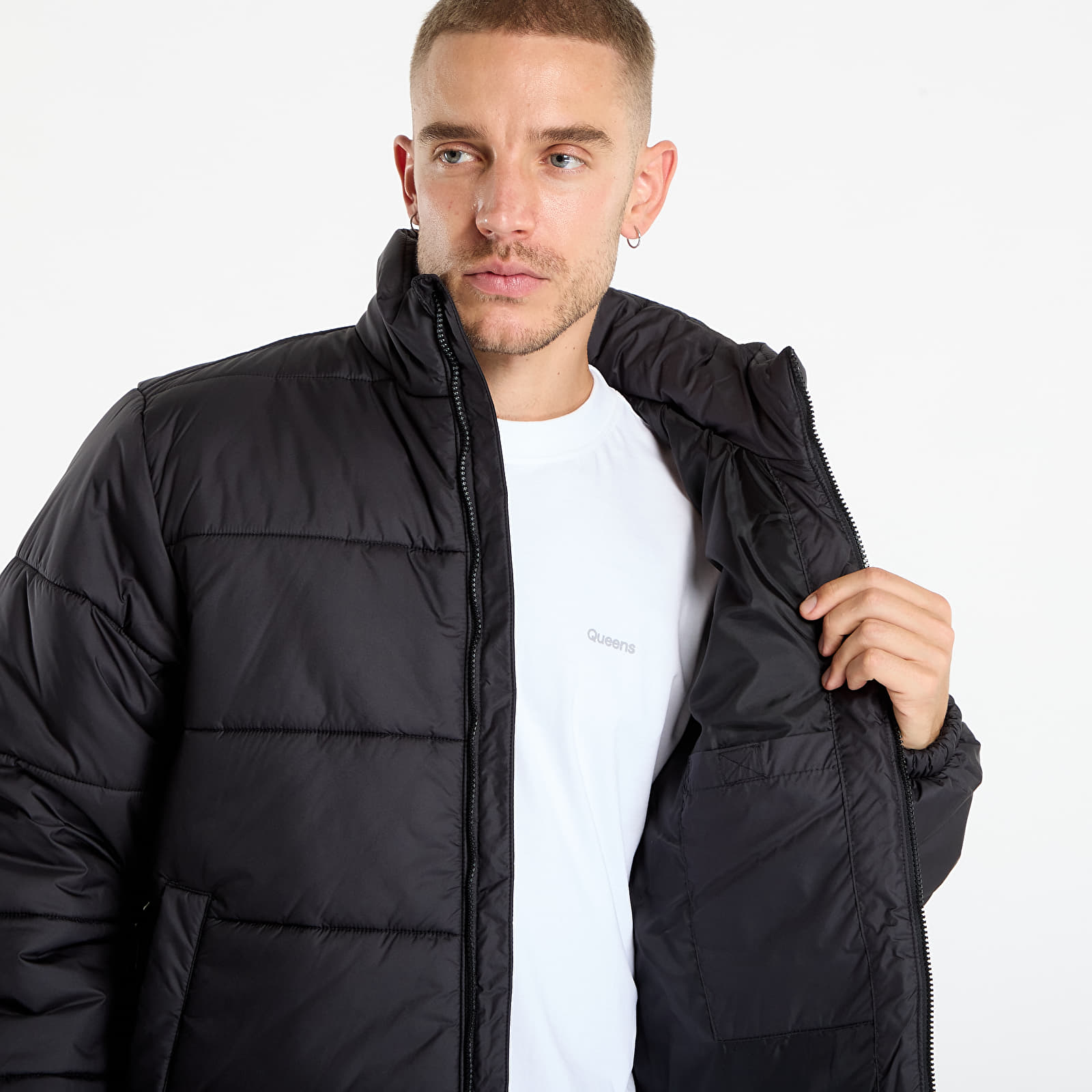 Casacos de homem Vans Hillgate No Hood Puffer Black