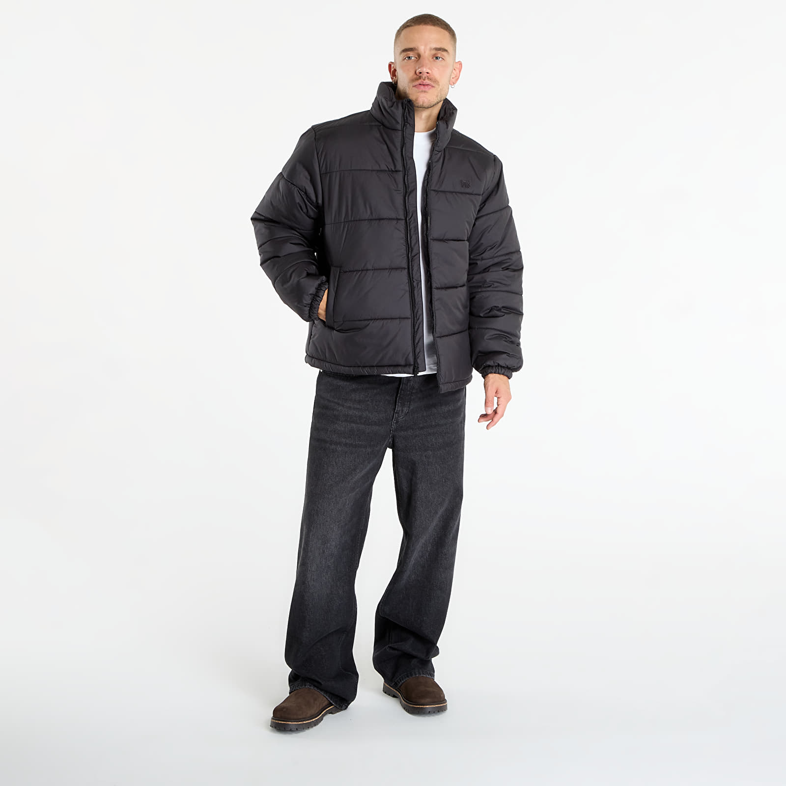 Casacos de homem Vans Hillgate No Hood Puffer Black