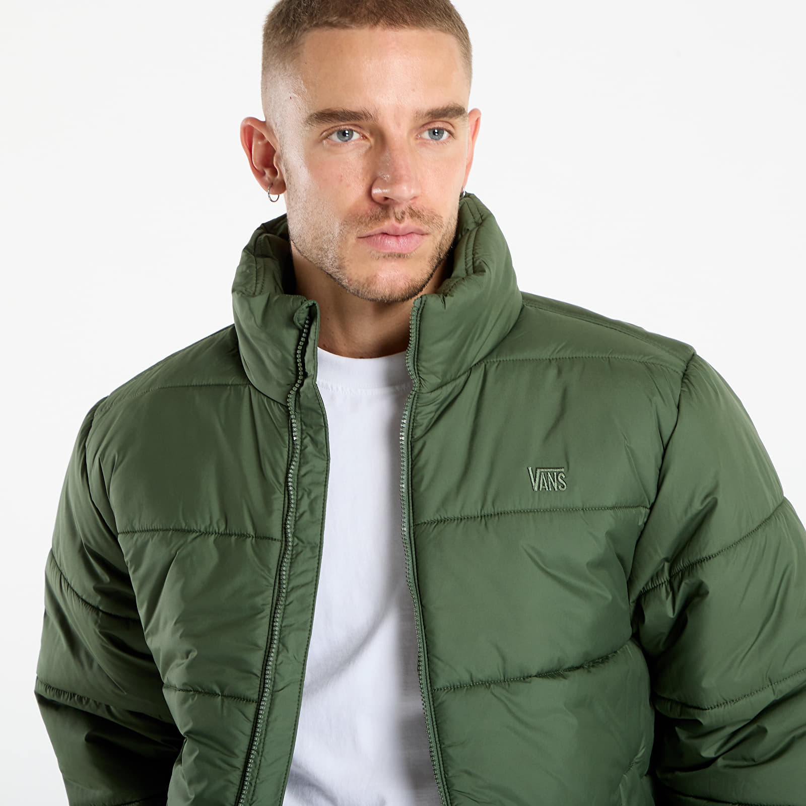 Casacos de homem Vans Hillgate No Hood Puffer Pine Fore