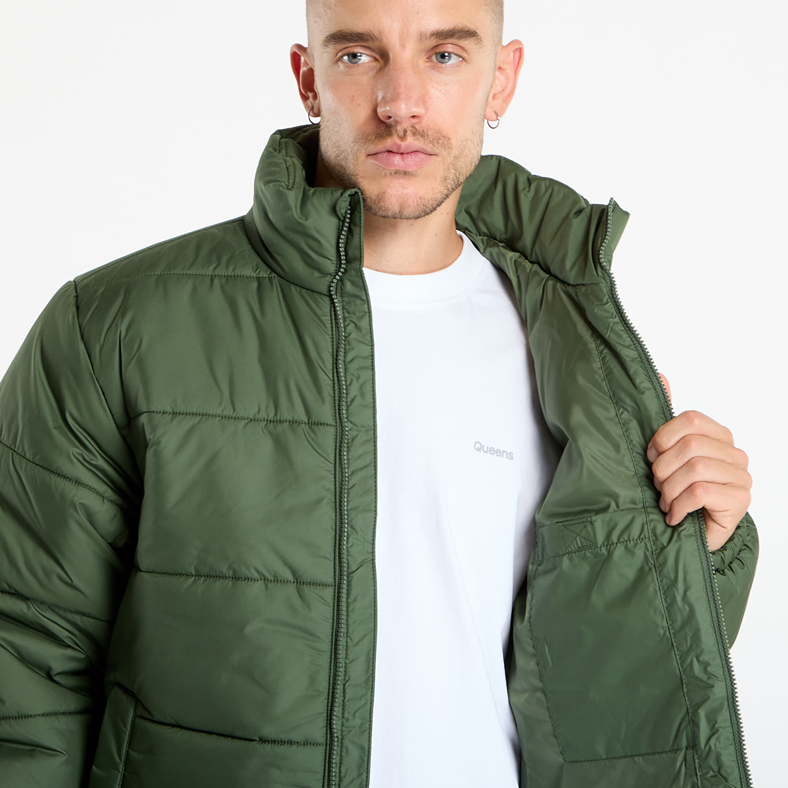 Casacos de homem Vans Hillgate No Hood Puffer Pine Fore