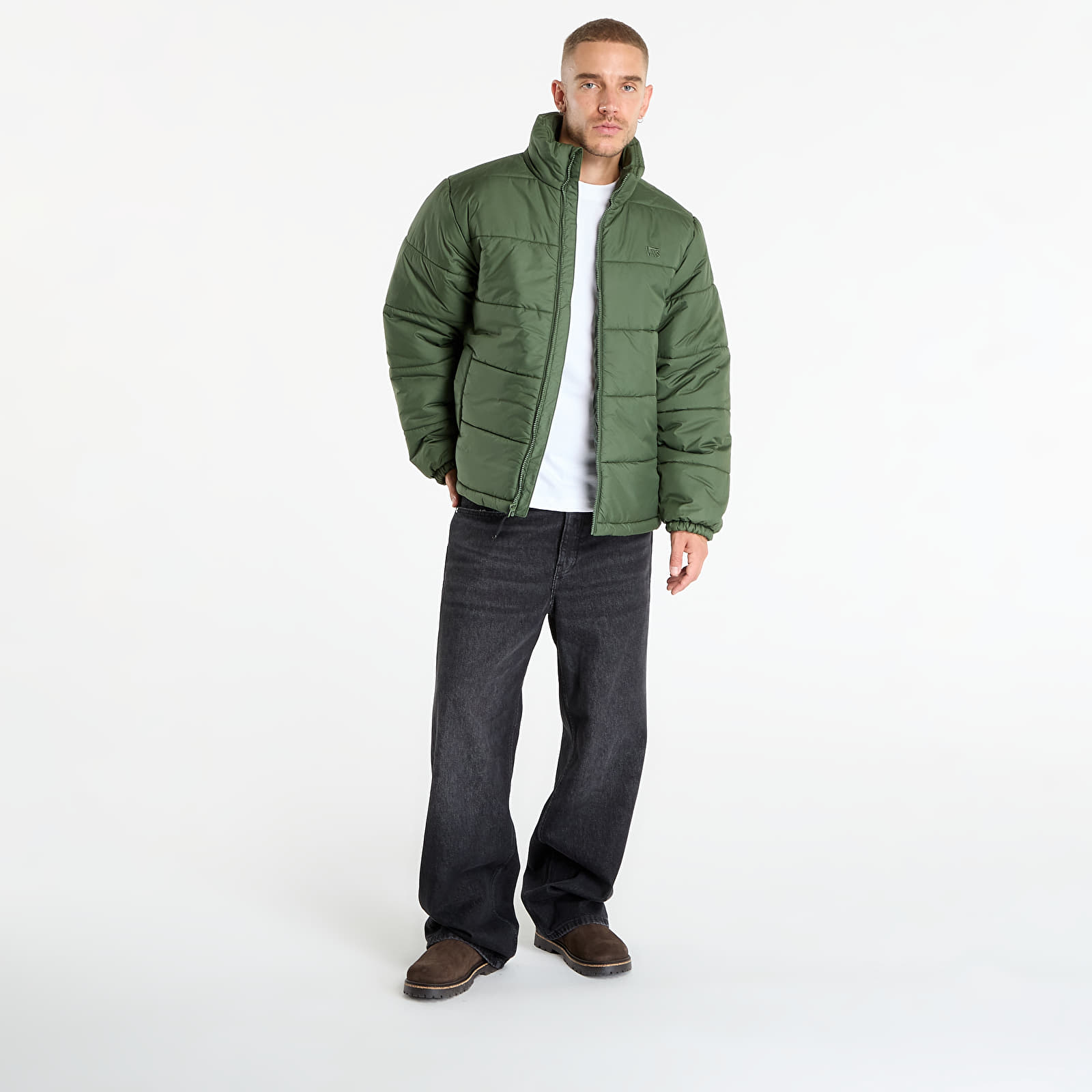 Casacos de homem Vans Hillgate No Hood Puffer Pine Fore