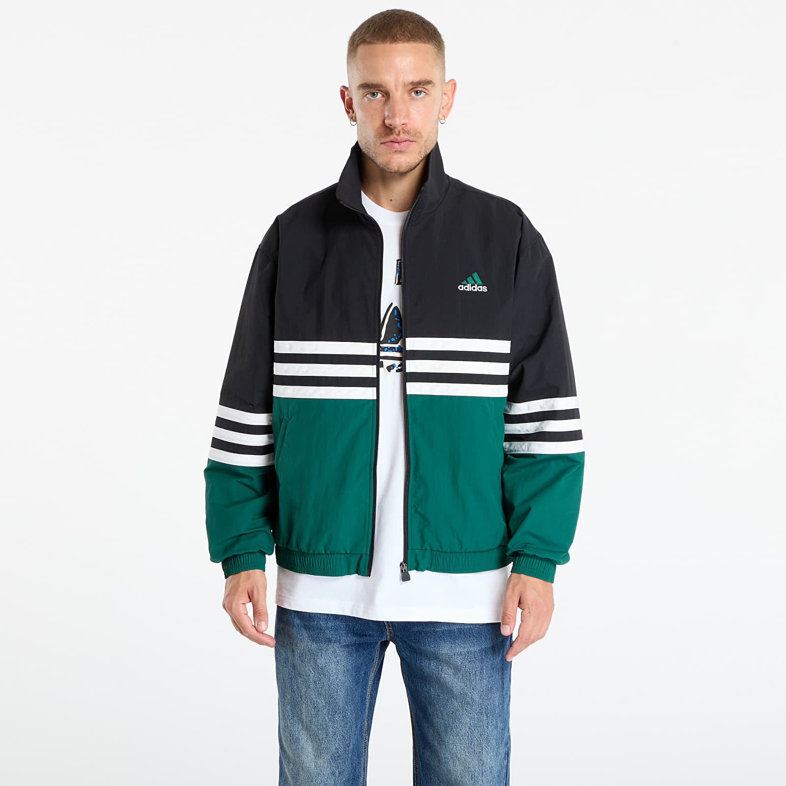 Férfi kabátok adidas Archive Track Top Black