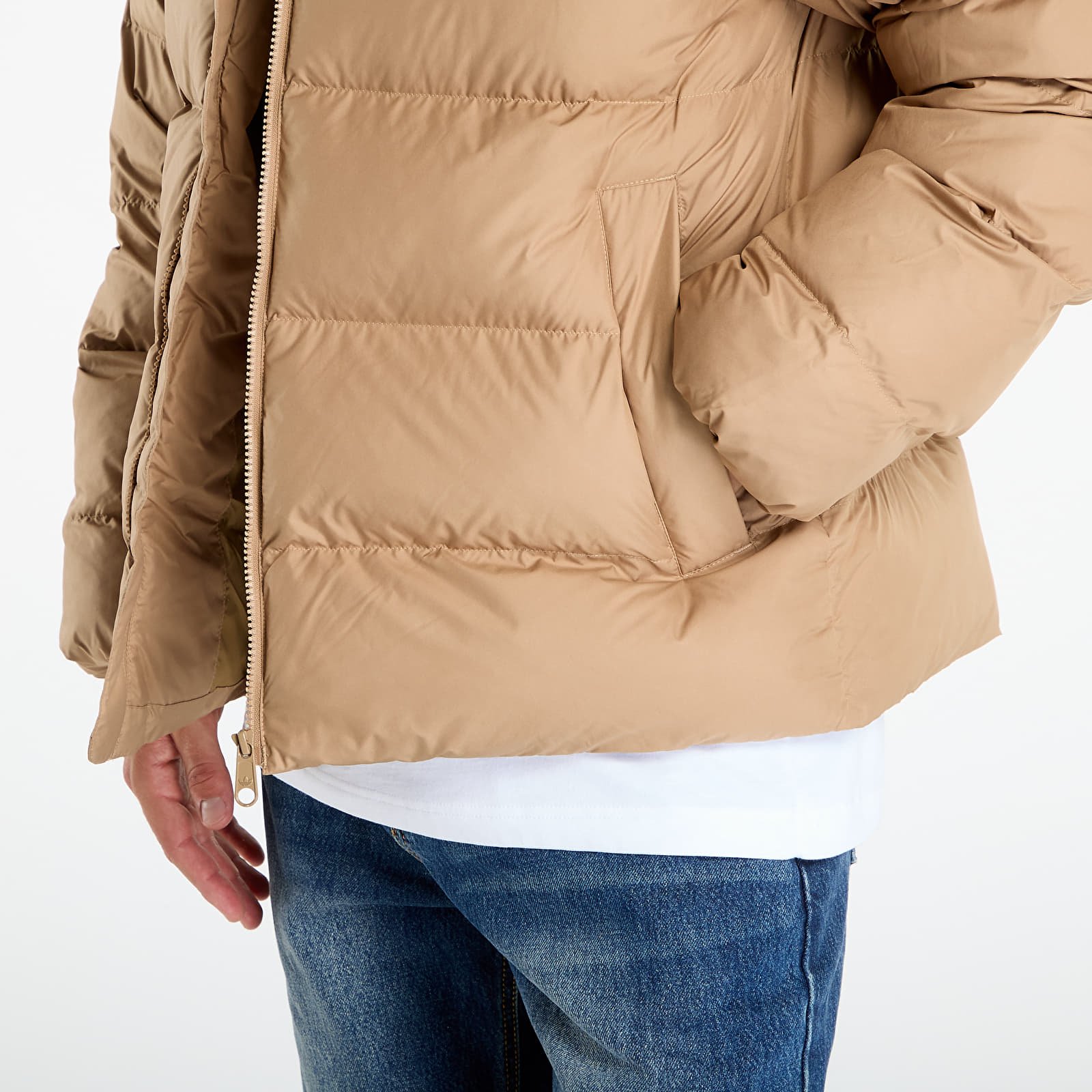Meeste jakid adidas Tonal Hooded Puffer Jacket Cardboard