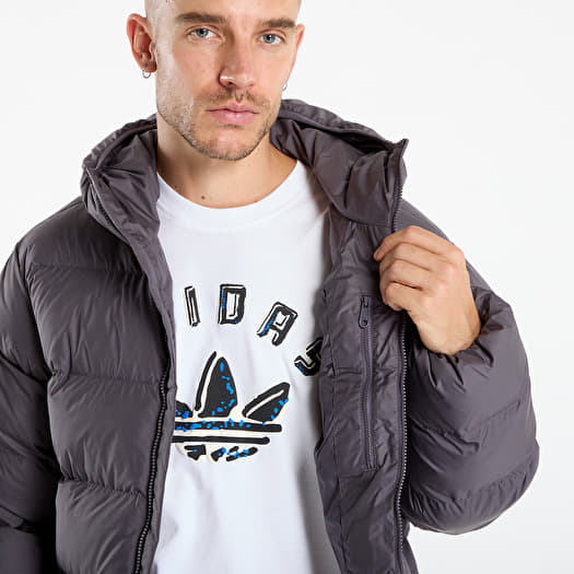 ジャケット・アウター 44 Grey Strata Coat from AW23 Men's jackets adidas Tonal Hooded Puffer Jacket Grey Strata/ Print