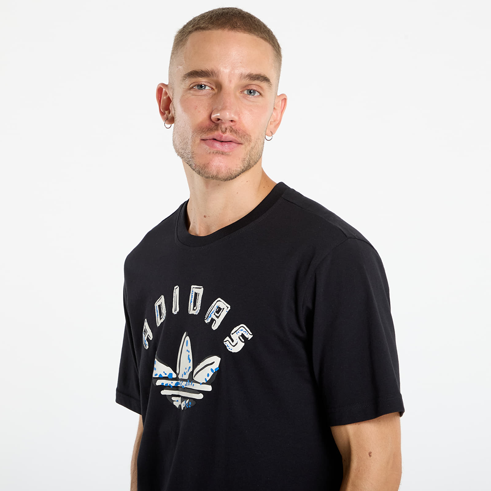 Miesten T-paidat adidas Graphic T-Shirt Black/ Cream White