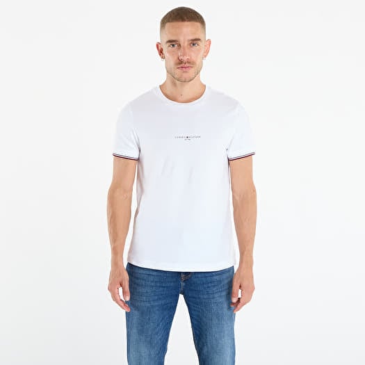 T-särk Tommy Hilfiger Slim Jersey Tipped T-Shirt White