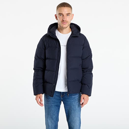 Tommy Hilfiger Water Repellent Down Hooded Puffer Jacket Navy