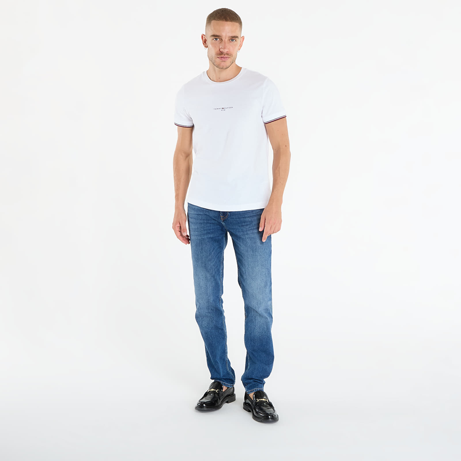 Meeste teksad Tommy Hilfiger Denton Faded Straight Jeans James Blue