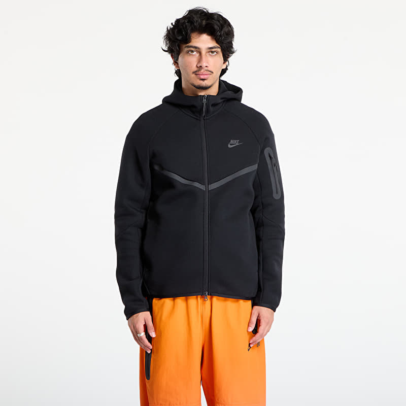 Mikina Nike Tech Men's Fleece Windrunner Full-Zip Jacket Black/ Black