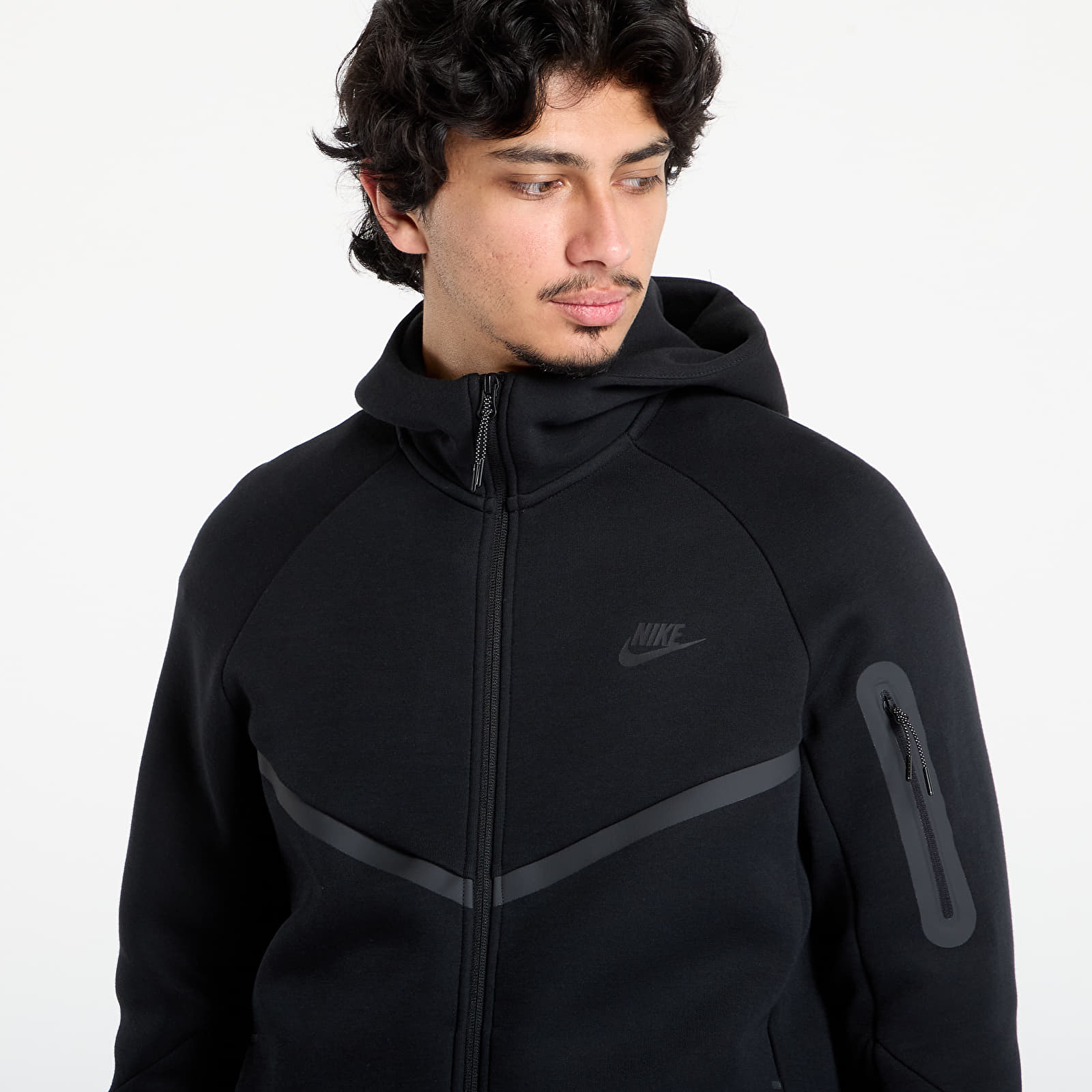 Hoodies and sweatshirts  Nike Tech Men's Fleece Windrunner Full-Zip Jacket Black/ Black